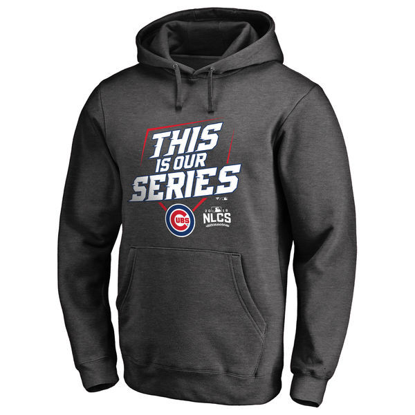 Chicago Cubs Charcoal 2016 World Series Men's Pullover Hoodie