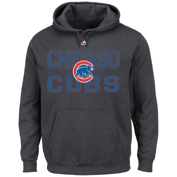 Chicago Cubs Charcoal Men's Pullover Hoodie