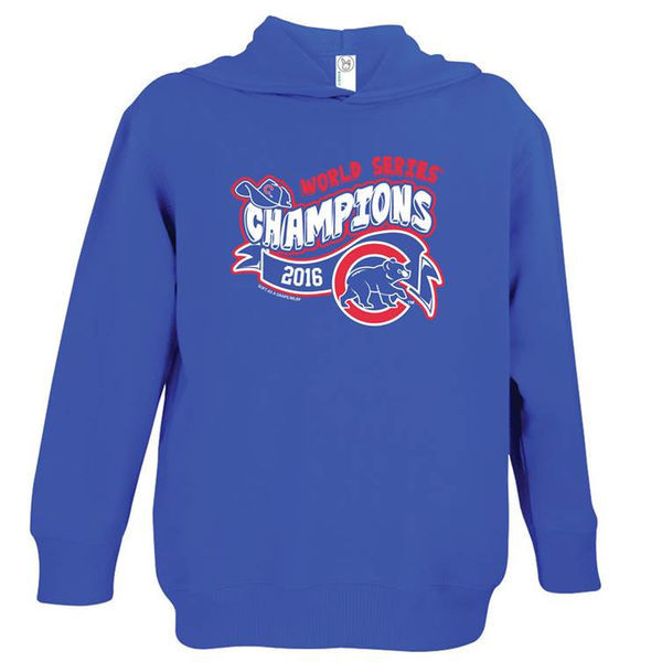 Chicago Cubs Royal 2016 World Series Champions Men's Hoodie