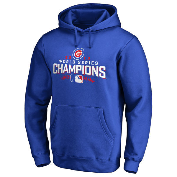 Chicago Cubs Royal 2016 World Series Champions Men's Pullover Hoodie6