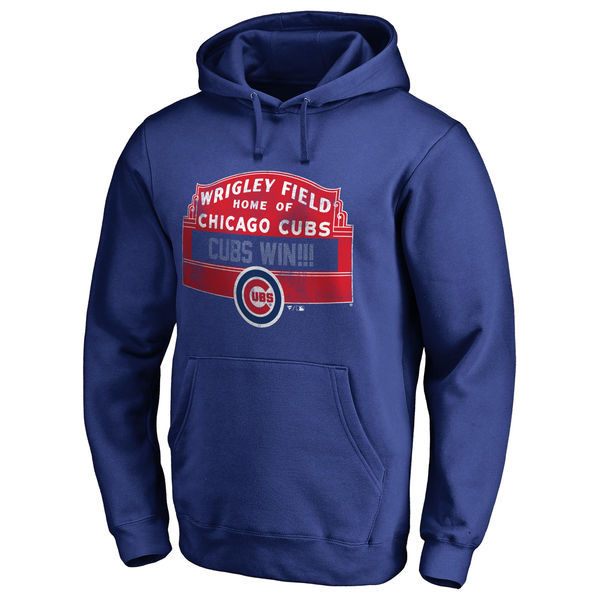 Chicago Cubs Royal 2016 World Series Champions Men's Pullover Hoodie8 - Click Image to Close