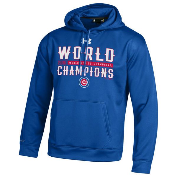 Chicago Cubs Royal 2016 World Series Champions Men's Pullover Hoodie9