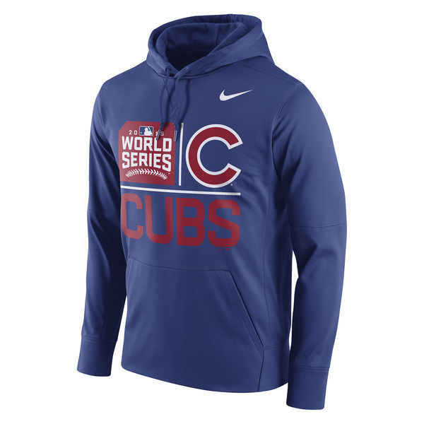 Chicago Cubs Royal 2016 World Series Men's Pullover Hoodie2