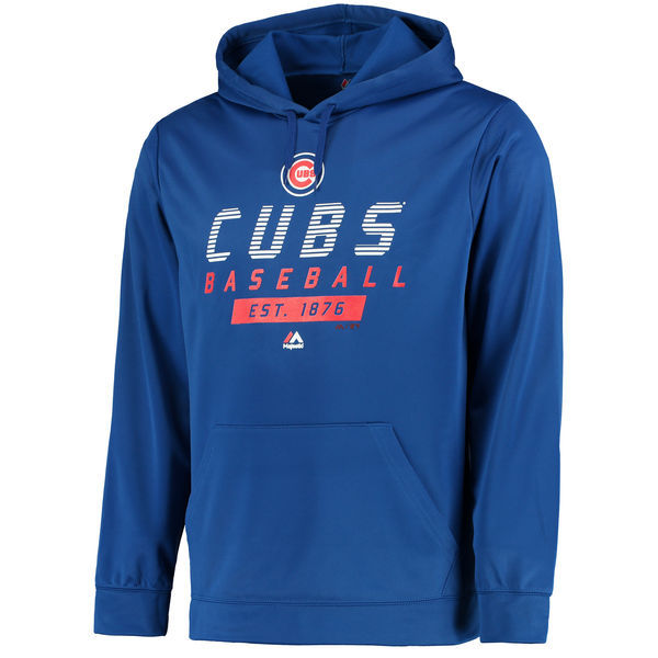 Chicago Cubs Royal Men's Pullover Hoodie11