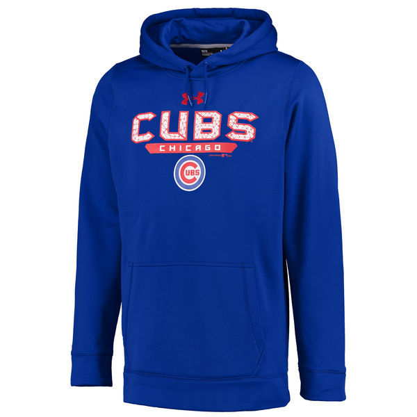 Chicago Cubs Royal Men's Pullover Hoodie5