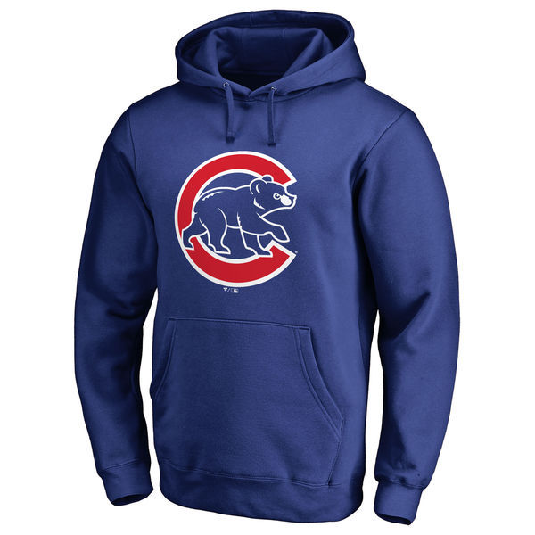 Chicago Cubs Royal Men's Pullover Hoodie6