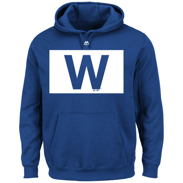 Chicago Cubs Royal Men's Pullover Hoodie9