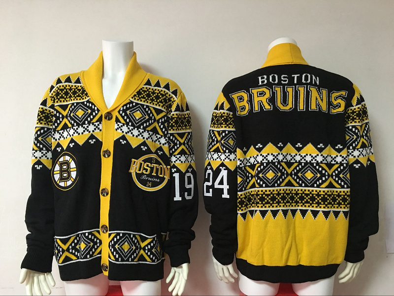 Boston Bruins NHL Adult Ugly Cardigan Sweater