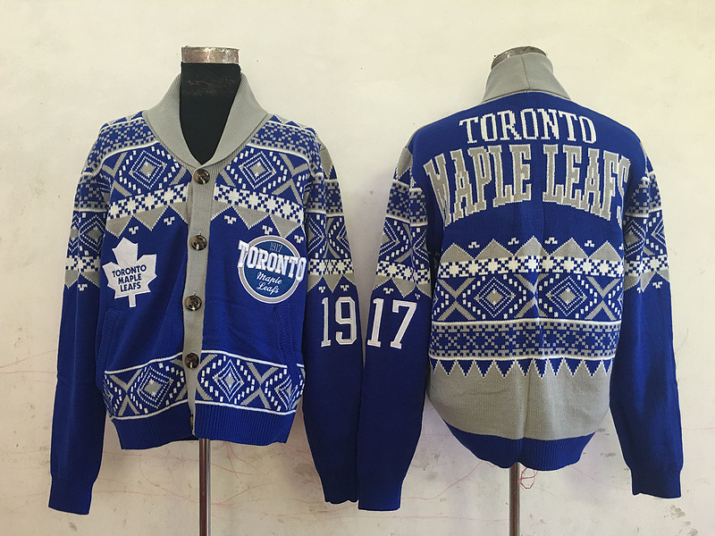 Toronto Maple Leafs NHL Adult Ugly Cardigan Sweater