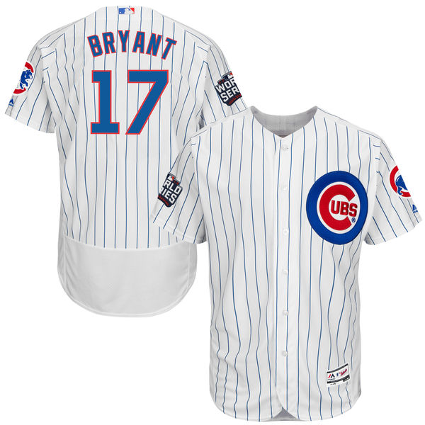 Cubs 17 Kris Bryant White 2016 World Series Flexbase Jersey - Click Image to Close