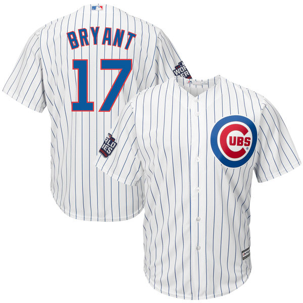 Cubs 17 Kris Bryant White 2016 World Series New Cool Base Jersey