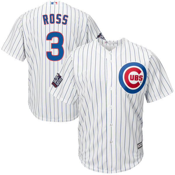 Cubs 3 David Ross White 2016 World Series New Cool Base Jersey