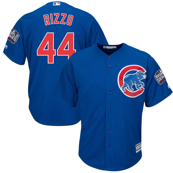 Cubs 44 Anthony Rizzo Royal 2016 World Series New Cool Base Jersey