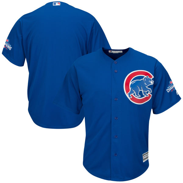 Cubs Blank Royal 2016 World Series Champions New Cool Base Jersey