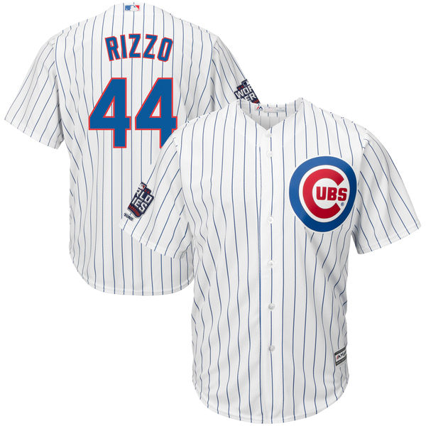 Cubs 44 Anthony Rizzo White 2016 World Series Youth New Cool Base Jersey