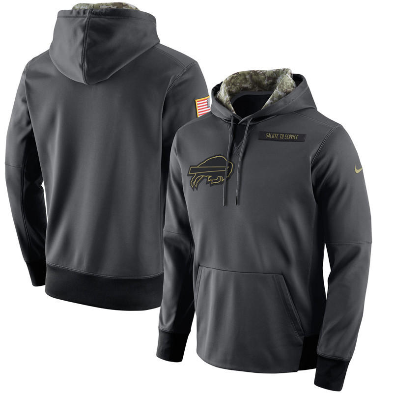 Nike Buffalo Bills Anthracite Salute to Service Player Performance Hoodie