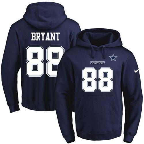 Nike Cowboys 88 Dez Bryant Navy Men's Pullover Hoodie
