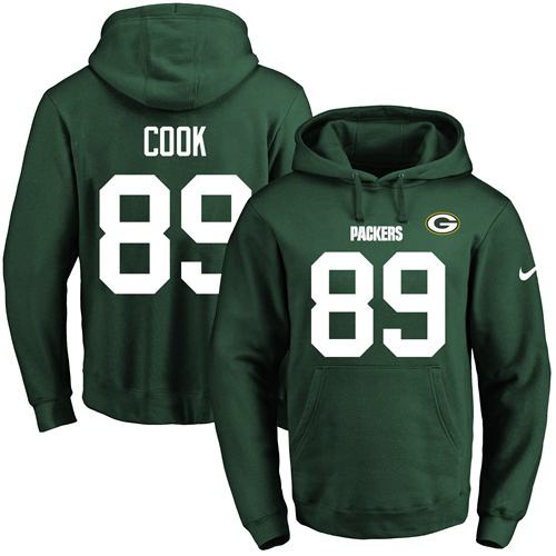 Nike Packers 89 Jared Cook Green Men's Pullover Hoodie