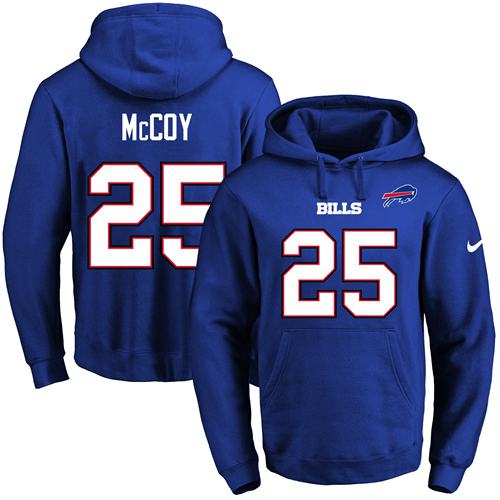 Nike Bills 25 LeSean McCoy Blue Men's Pullover Hoodie