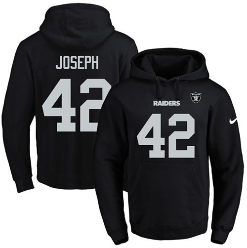 Nike Raiders 42 Karl Joseph Black Men's Pullover Hoodie