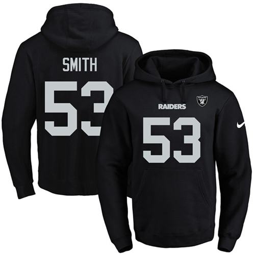 Nike Raiders 53 Malcolm Smith Black Men's Pullover Hoodie