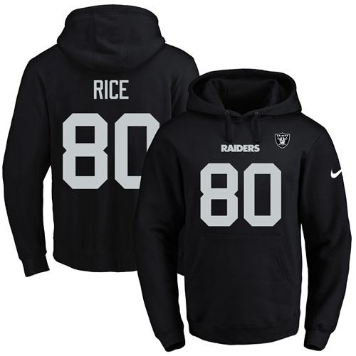 Nike Raiders 80 Jerry Rice Black Men's Pullover Hoodie