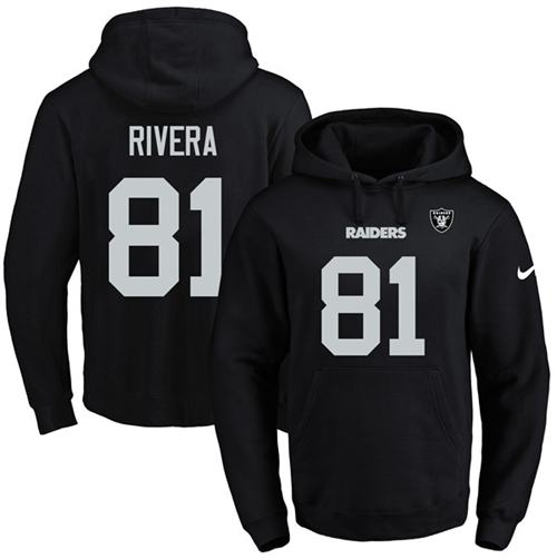 Nike Raiders 81 Mychal Rivera Black Men's Pullover Hoodie