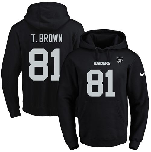Nike Raiders 81 Tim Brown Black Men's Pullover Hoodie