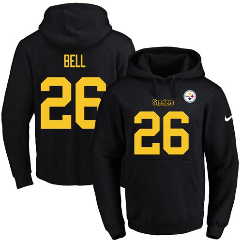 Nike Steelers 26 Le'Veon Bell Pro Line Black Men's Pullover Hoodie