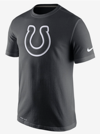 NIke Colts Black Legend Logo Men's Short Sleeve T-Shirt