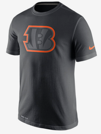 Nike Bengals Black Legend Logo Men's Short Sleeve T-Shirt
