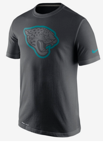 Nike Jaguars Black Legend Logo Men's Short Sleeve T-Shirt