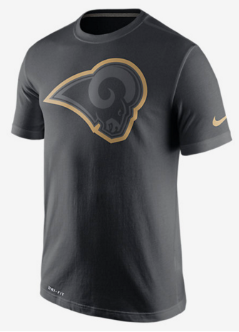 Nike Rams Black Legend Logo Men's Short Sleeve T-Shirt Nike Rams Black Legend Logo Men's Short Sleeve T-Shirt