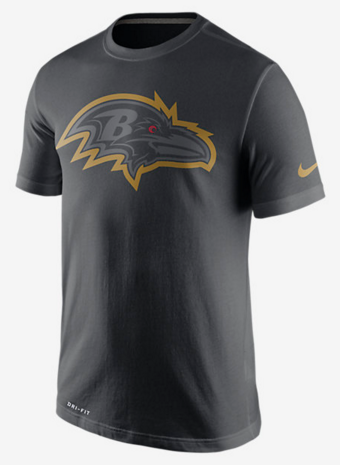Nike Ravens Black Legend Logo Men's Short Sleeve T-Shirt