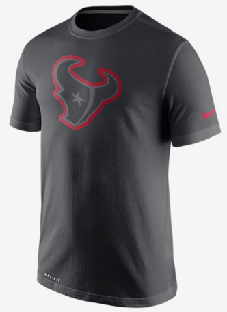 Nike Texans Black Legend Logo Men's Short Sleeve T-Shirt