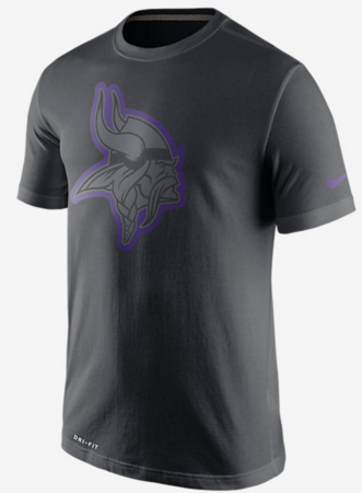 Nike Vikings Black Legend Logo Men's Short Sleeve T-Shirt