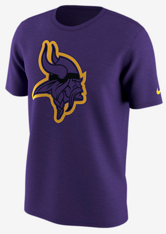 Nike Vikings Purple Legend Logo Men's Short Sleeve T-Shirt