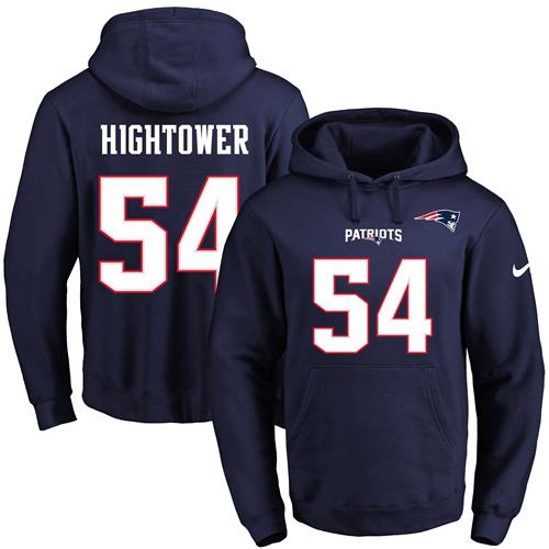 Nike Patriots 54 Dont'a Hightower Navy Men's Pullover Hoodie