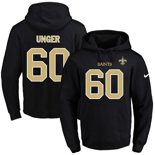 Nike Saints 60 Max Unger Black Men's Pullover Hoodie