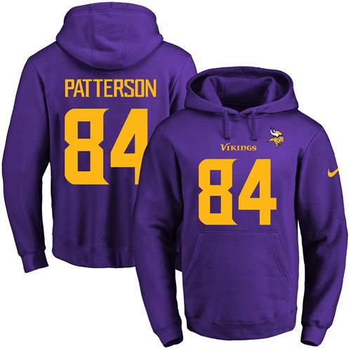 Nike Vikings 84 Cordarrelle Patterson Purple Men's Pullover Hoodie