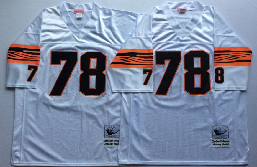 Bengals 78 Anthony Munoz White Throwback Jersey Bengals 78 Anthony Munoz White Throwback Jersey