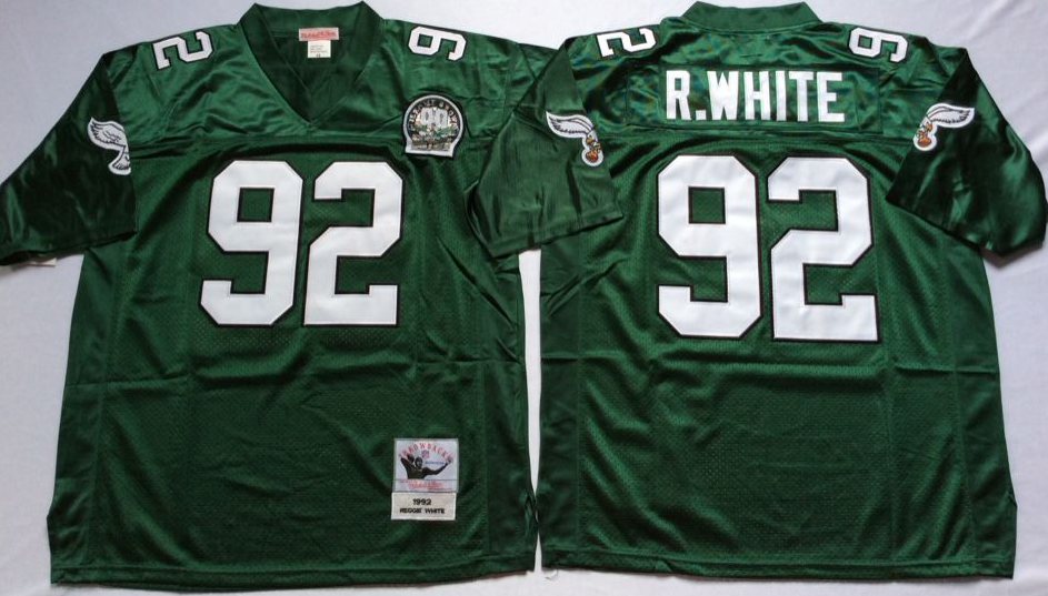 Eagles 92 Reggie White Green Throwback Jersey Eagles 92 Reggie White Green Throwback Jersey