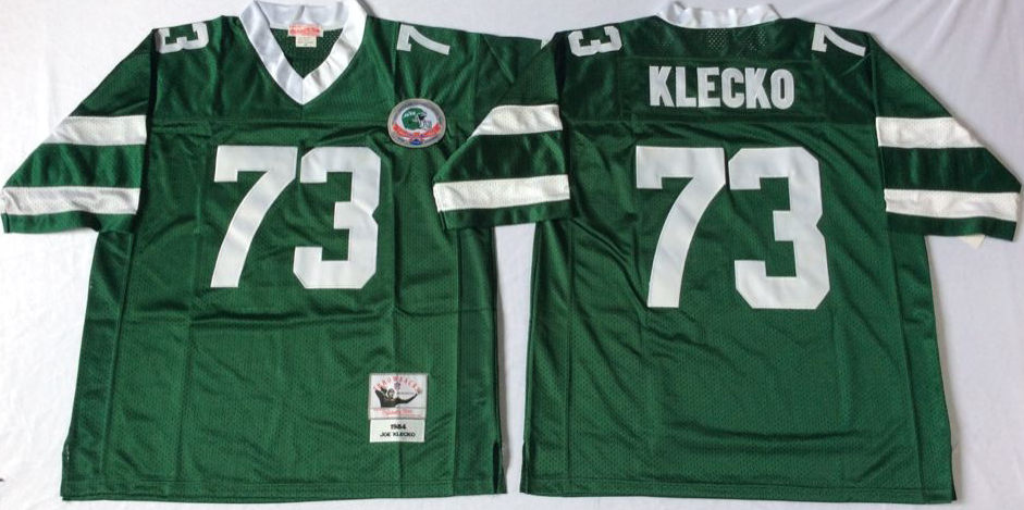 Jets 73 Joe Klecko Green Throwback Jersey