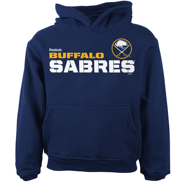 Buffalo Sabres Reebok Toddler Clean Cut Pullover Hoodie Navy - Click Image to Close
