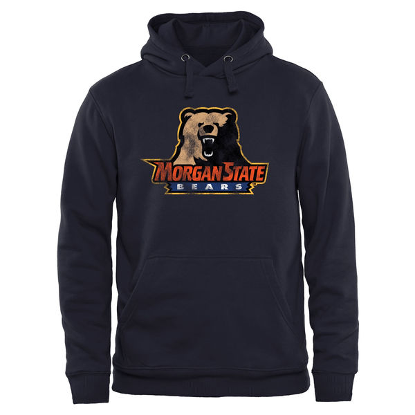 Morgan State Bears Classic Primary Pullover Hoodie Navy