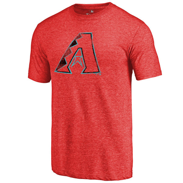 Arizona Diamondbacks Distressed Team Tri Blend T-Shirt Red