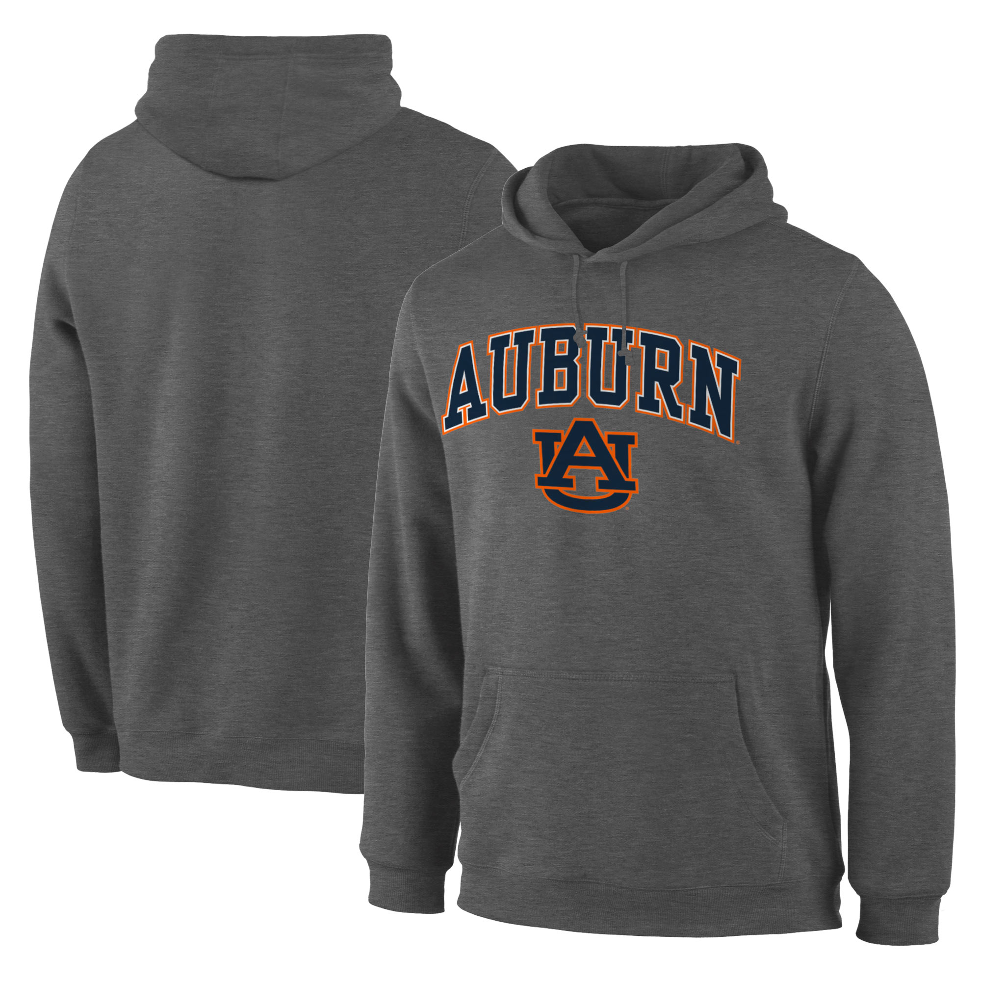 Auburn Tigers Charcoal Campus Pullover Hoodie - Click Image to Close