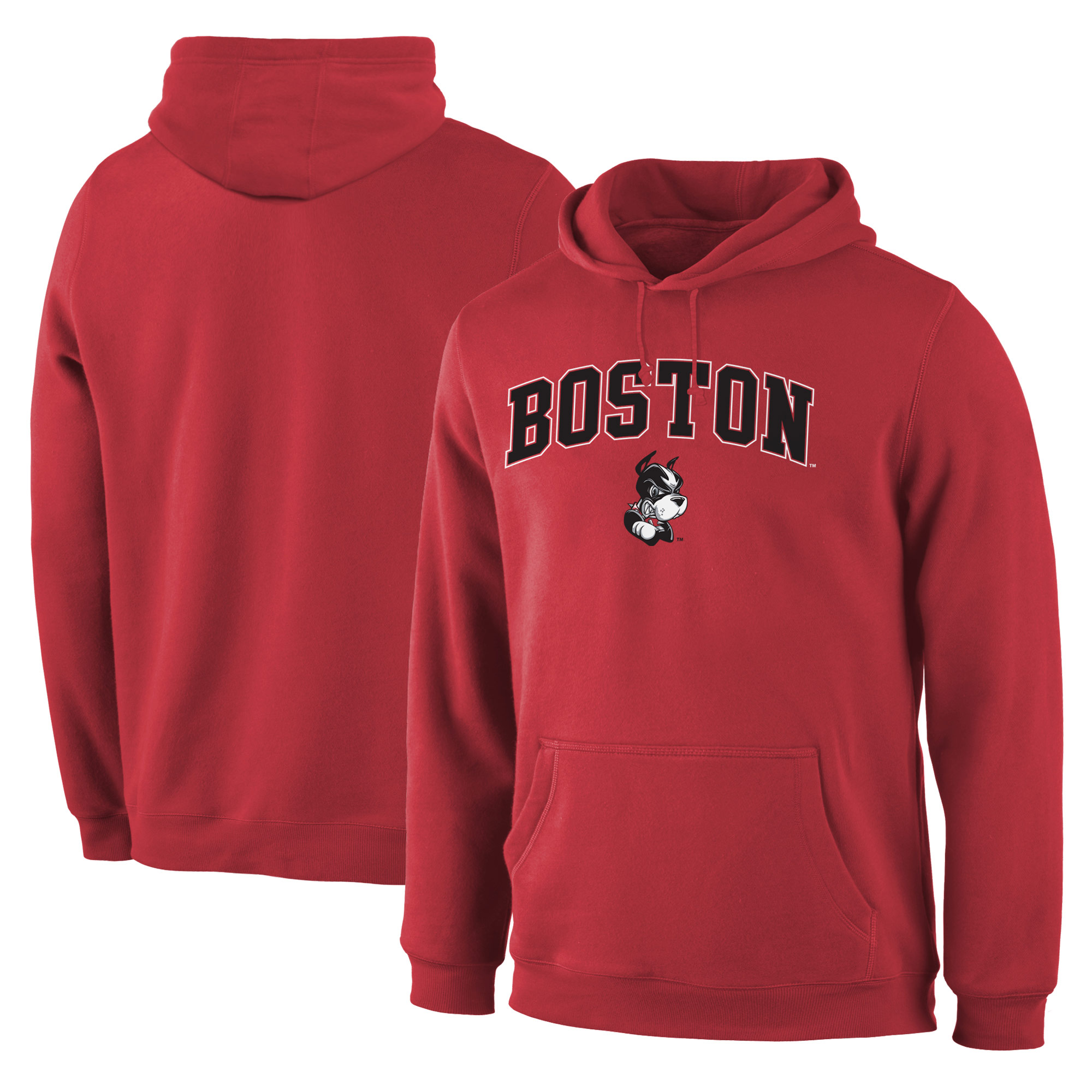 Boston University Red Campus Pullover Hoodie