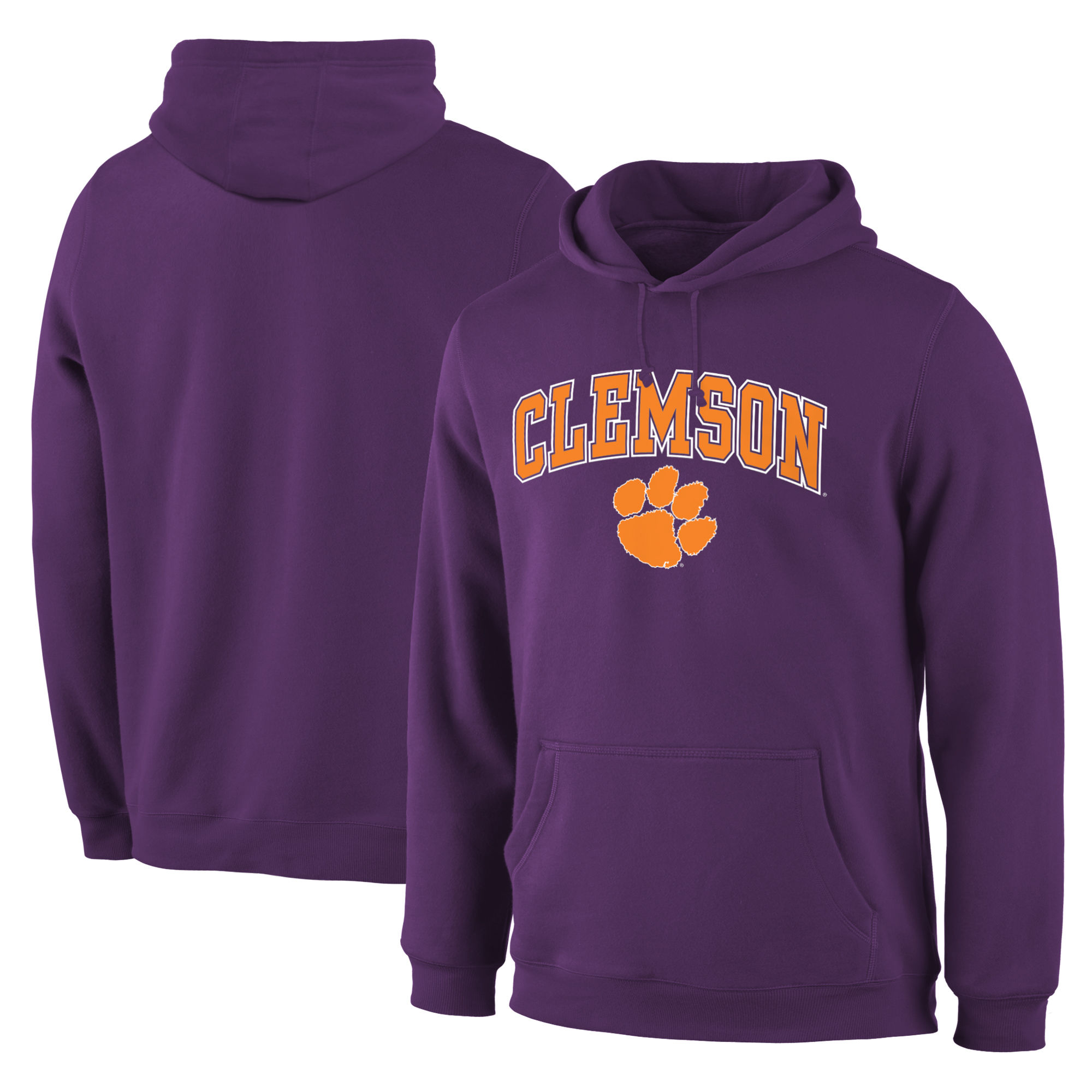 Clemson Tigers Purple Campus Pullover Hoodie - Click Image to Close
