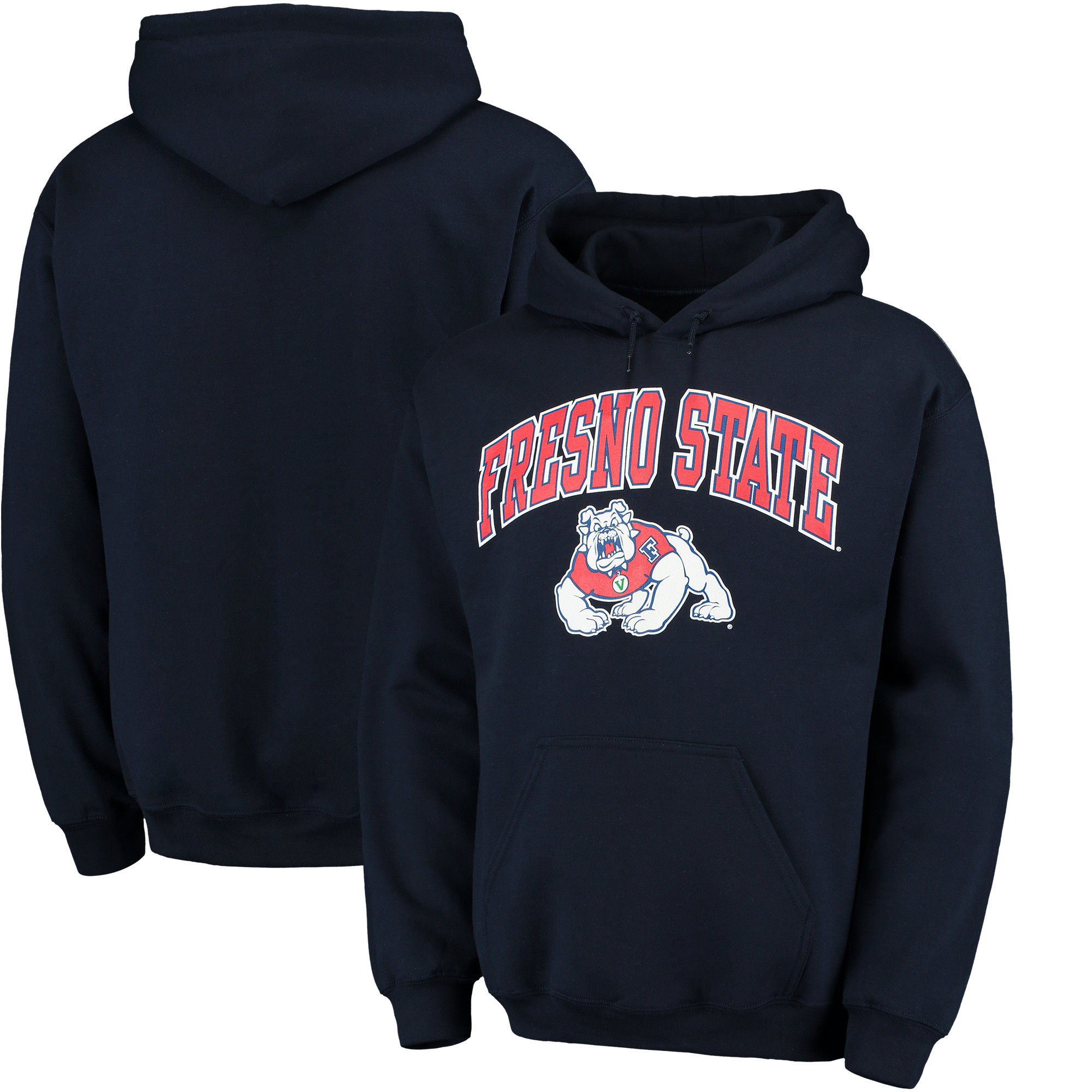 Fresno State Bulldogs Navy Campus Pullover Hoodie2